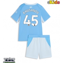 Manchester City Abdukodir Khusanov #45 Replica Home Minikit 2026-27 Short Sleeve (+ pants)